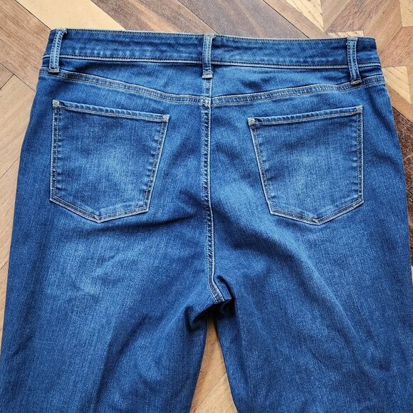 Talbots Flawless Five-Pocket "Crop" Jeans Size 14 Petite - Picture 16 of 16
